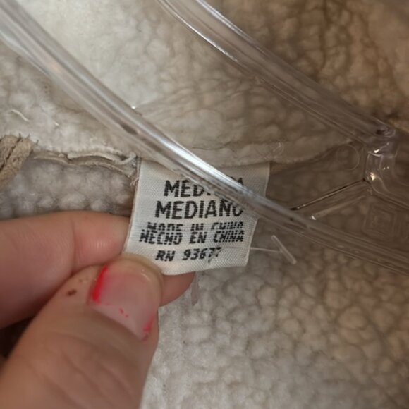 Bohemian Genuine Leatherher Floral Embroidered Tan Jacket Coat Button Up - Picture 8 of 8